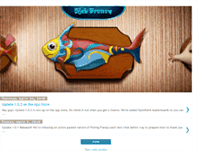 Tablet Screenshot of fishfrenzy.tintash.com